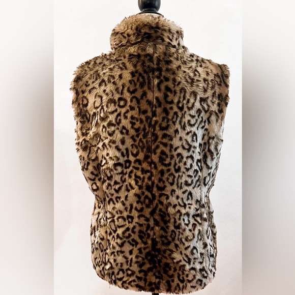 Animal print faux fur vest - Picture 2 of 3